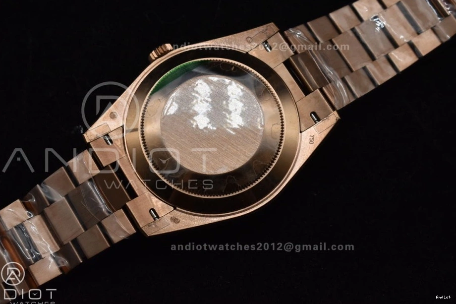 Steel DayDate Crystal A2836 705 GMF 40 Markers Dial Bracelet On President RG 904L V RG Lightweight Plated 0822